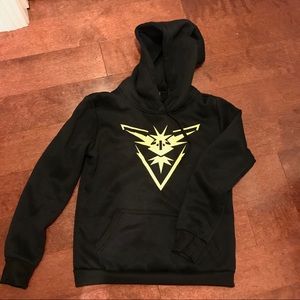 Small Black Team Instinct Pokemon Go Hoodie